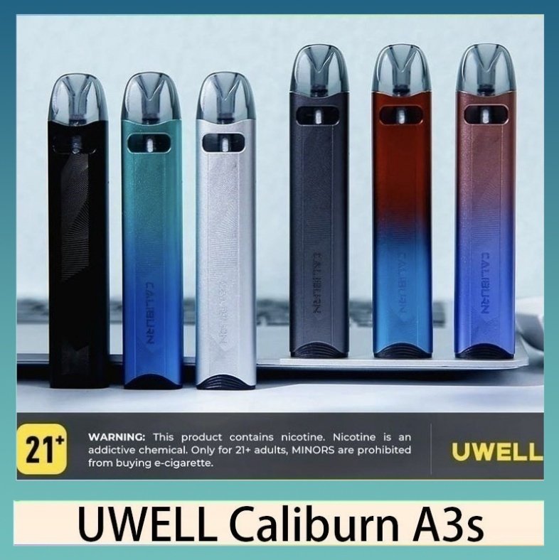 UWELL Caliburn A3S咖哩棒A3S POD電子煙主機官網評價說明書